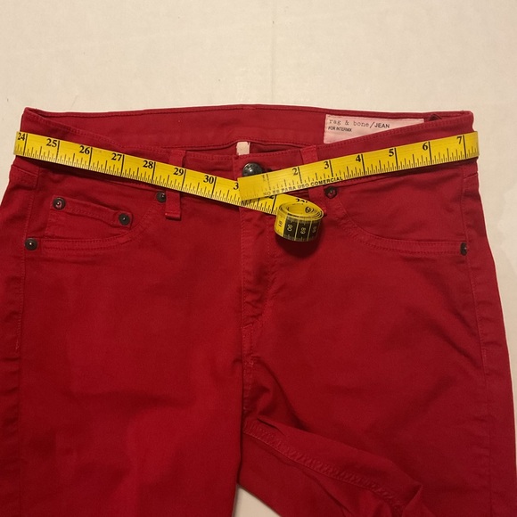 Rag & Bone Jean For Intermix Legging Skinny Jean Red - Picture 5 of 12